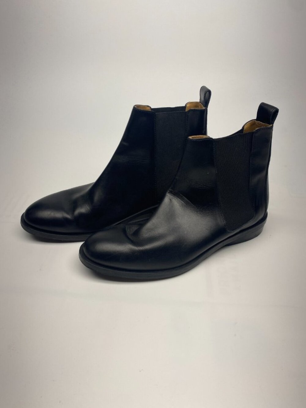 Everlane Womens Chelsea Black Leather Boot Sz 7